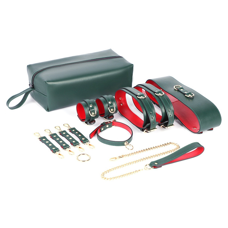 LuxuryFantasy Set BDSM 6 Pièces Vert-Rouge